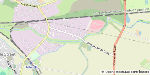 Map of Doncaster, South Yorkshire