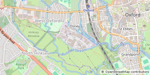 Map of Oxford, Oxfordshire