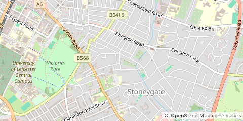 Map of Leicester