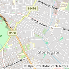 Map of Leicester