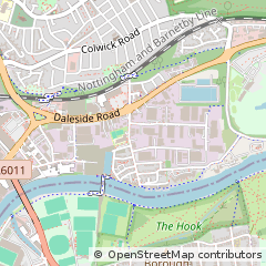 Map of Nottingham, Nottinghamshire