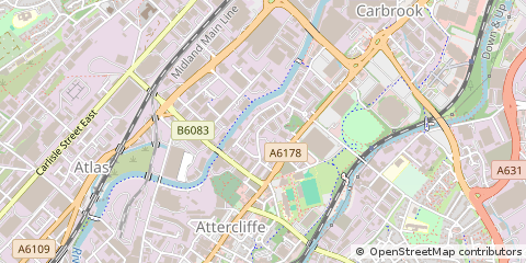 Map of Sheffield