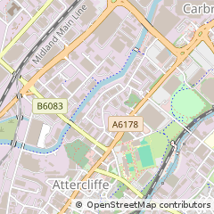 Map of Sheffield