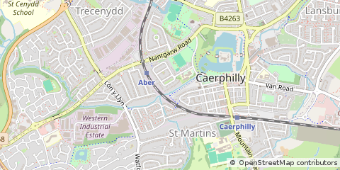 Map of Caerphilly