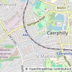 Map of Caerphilly