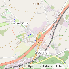 Map of Redruth, Cornwall