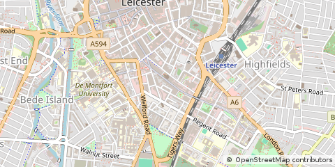 Map of Leicester