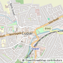 Map of Cupar, Fife