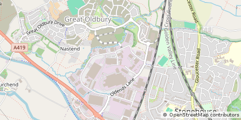 Map of Stonehouse, Gloucestershire