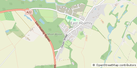 Map of East Hoathly, East Sussex