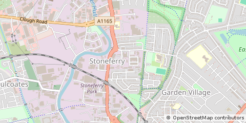 Map of Hull, East Yorkshire
