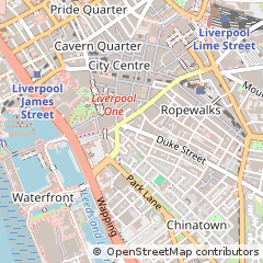 Map of Liverpool, Merseyside