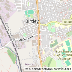 Map of Birtley Chester LE Street, County Durham