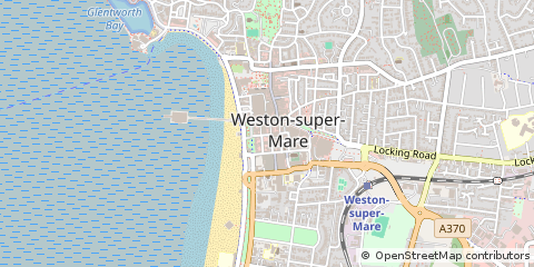Map of Weston-Super-Mare, Somerset