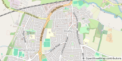 Map of Leicester, Leicestershire