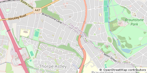 Map of Leicester