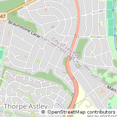 Map of Leicester