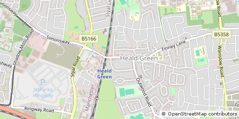 Map of Heald Green, Cheshire