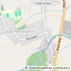 Map of East Peckham Tonbridge, Kent