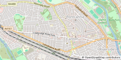 Map of Cardiff