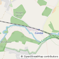 Map of Combe, Oxfordshire