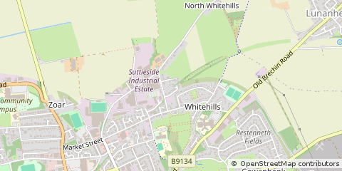 Map of Forfar, Angus
