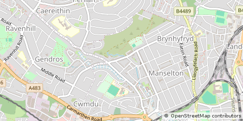 Map of Swansea
