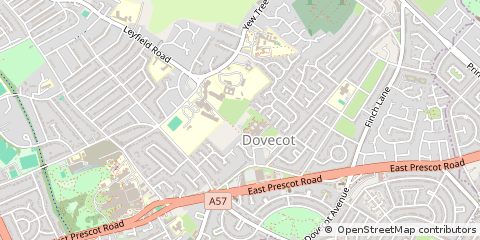 Map of East Prescot Road, Liverpool
