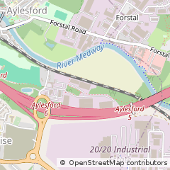 Map of Aylesford, Kent