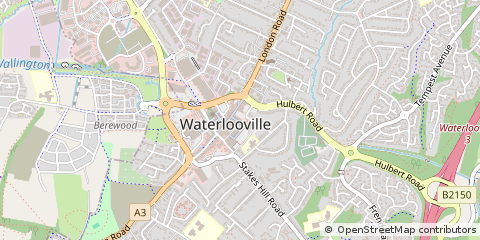 Map of Waterlooville, Hampshire