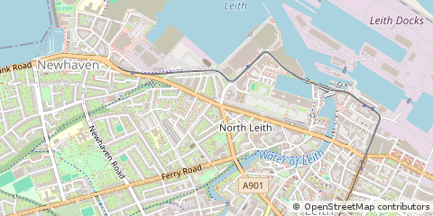 Map of Leith, Edinburgh
