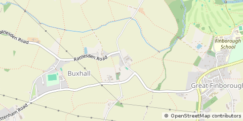 Map of Buxhall, Suffolk