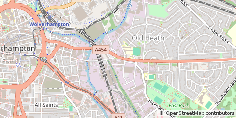 Map of Wolverhampton