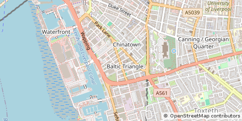 Map of Liverpool, Merseyside