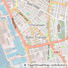 Map of Liverpool, Merseyside
