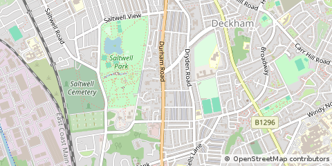 Map of Gateshead