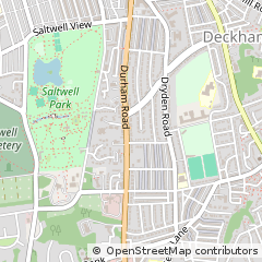 Map of Gateshead