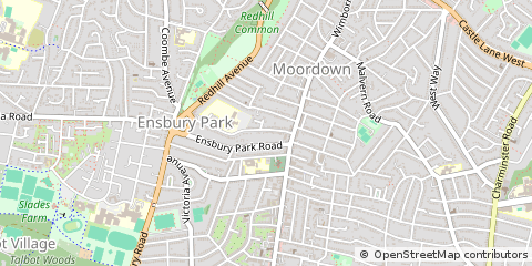 Map of Bournemouth, Dorset