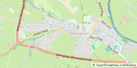 Map of Ilkley, West Yorkshire