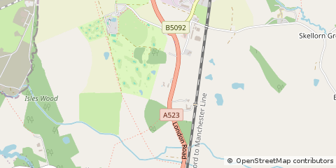 Map of Macclesfield, Cheshire