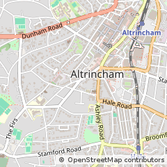 Map of Altrincham, Cheshire