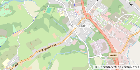 Map of Llanelli, Carmarthenshire