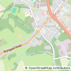 Map of Llanelli, Carmarthenshire