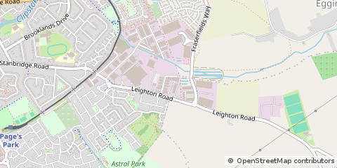Map of Leighton Buzzard, Beds