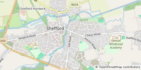 Map of Shefford, Bedfordshire