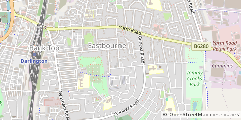 Map of Darlington