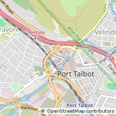Map of Port Talbot, West Glamorgan