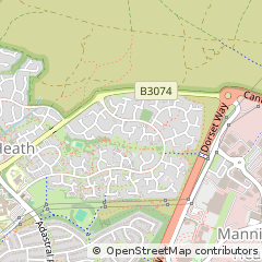 Map of Bournemouth, Dorset