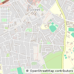 Map of Street, Somerset