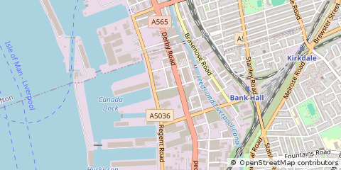 Map of Liverpool, Merseyside